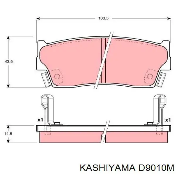 D9010M Kashiyama pastillas de freno delanteras