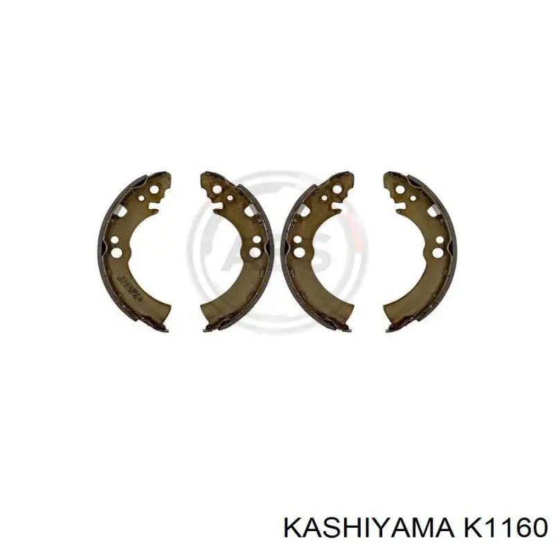 K1160 Kashiyama zapatas de frenos de tambor traseras