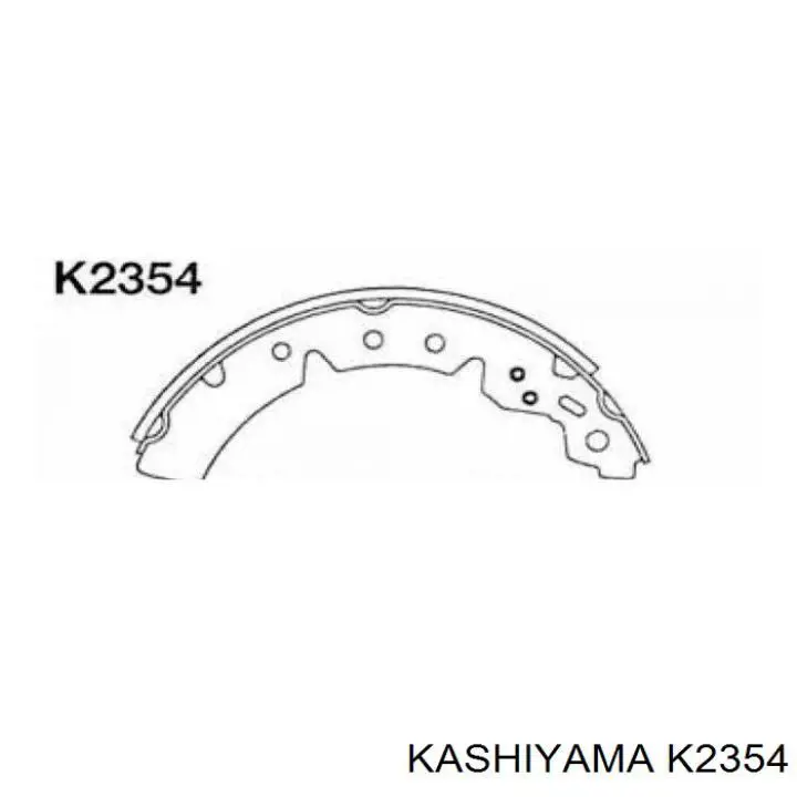 K2354 Kashiyama zapatas de frenos de tambor traseras