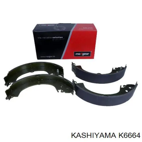 K6664 Kashiyama zapatas de frenos de tambor traseras