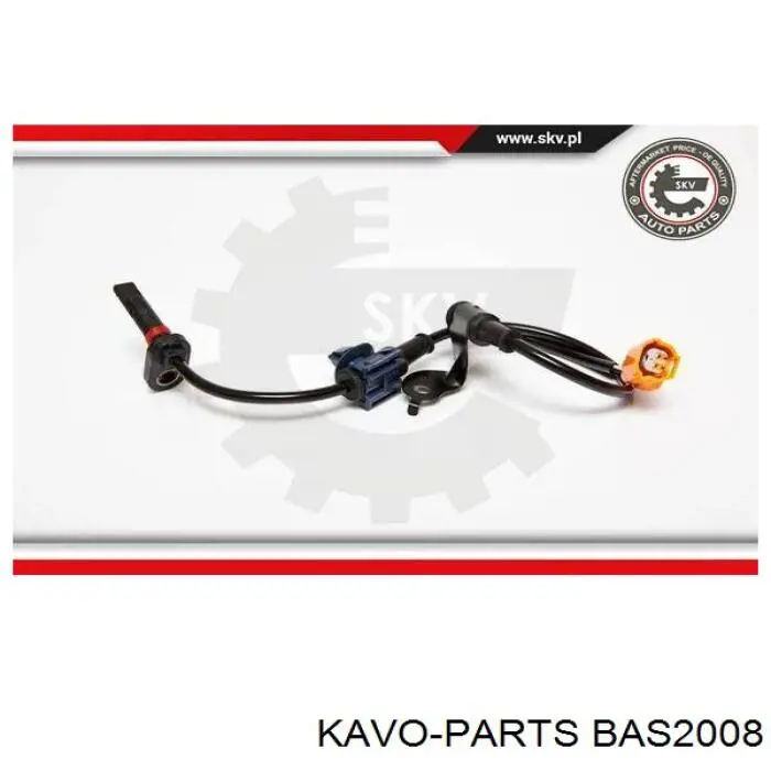 BAS-2008 Kavo Parts sensor abs trasero derecho