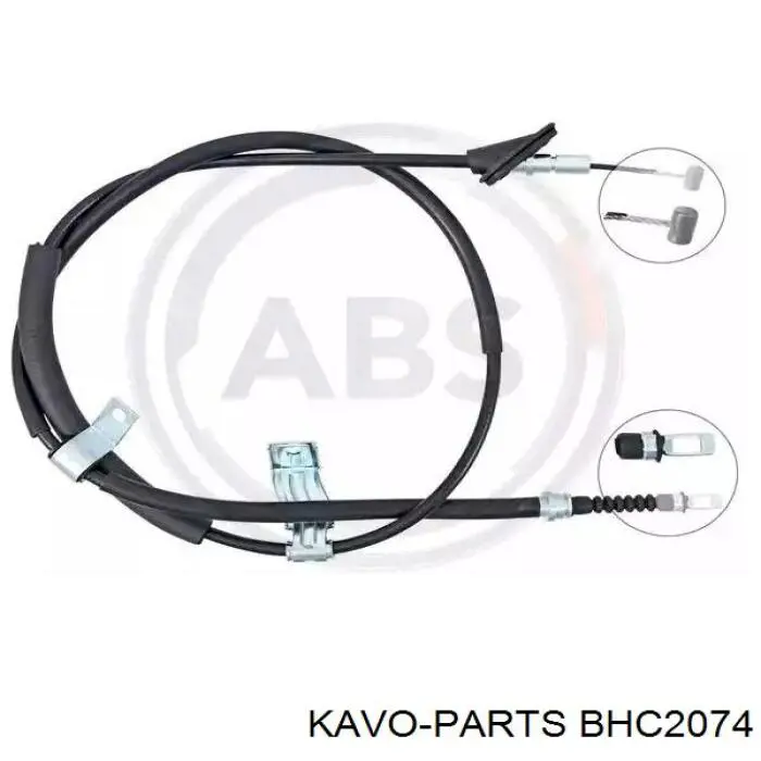 BHC-2074 Kavo Parts cable de freno de mano trasero izquierdo