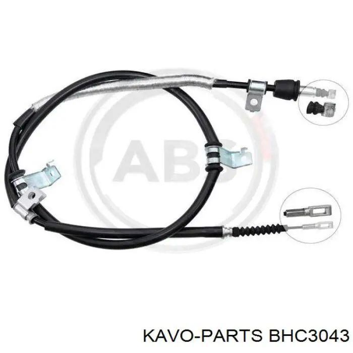 BHC-3043 Kavo Parts cable de freno de mano trasero derecho