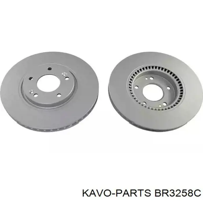 BR-3258-C Kavo Parts disco de freno delantero