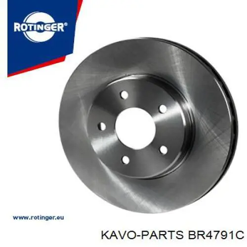 Disco de freno delantero Kavo Parts BR4791C