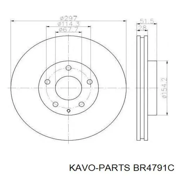 BR4791C Kavo Parts Discos