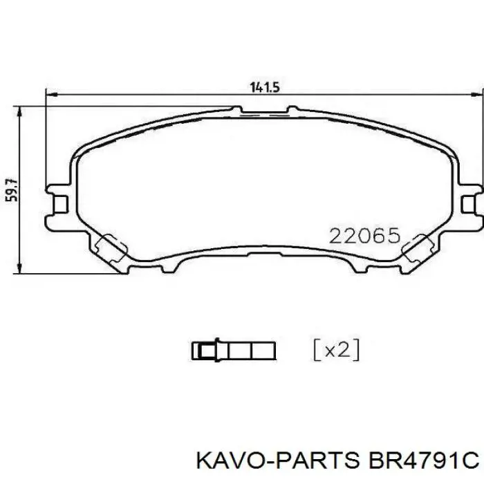 Comprar BR4791C Kavo Parts Freno de disco delantero
