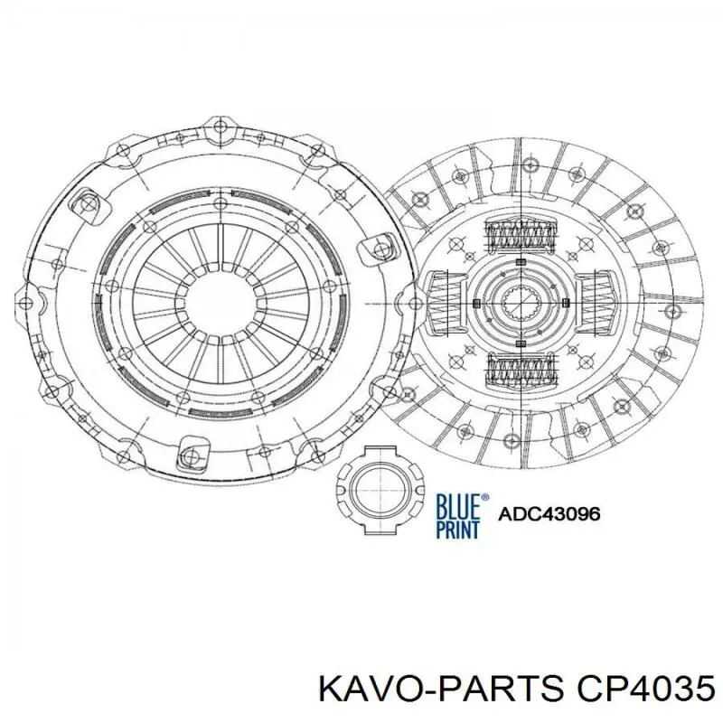 Kit de embrague Kavo Parts CP4035