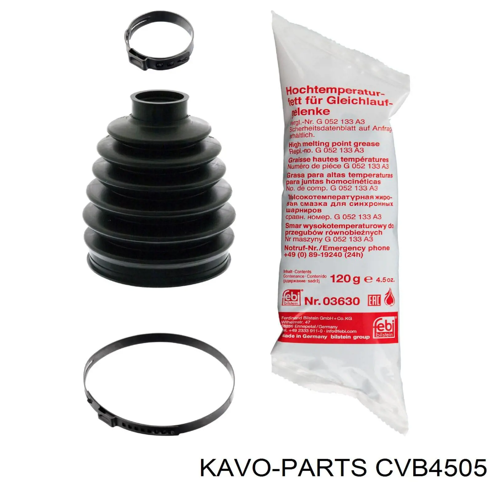 CVB4505 Kavo Parts fuelle, árbol de transmisión exterior derecho
