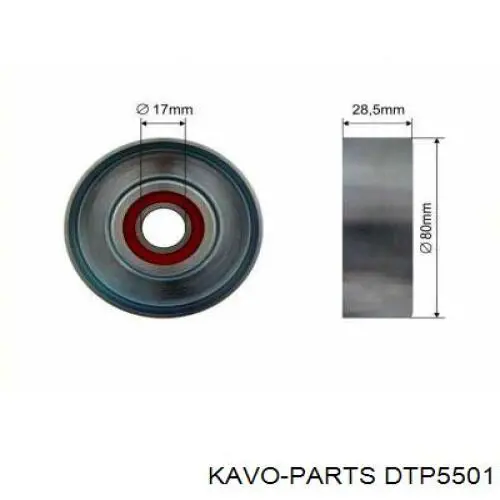 Comprar DTP5501 Kavo Parts Tensor de correa poli V 