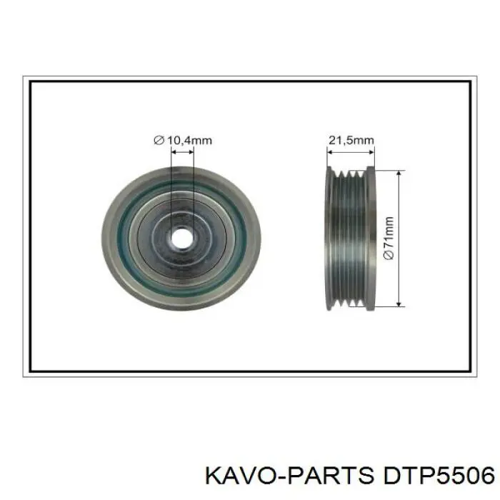 Rodillo tensor Kavo Parts DTP5506