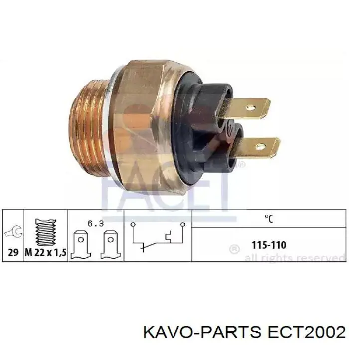 Sensor de temperatura del refrigerante Citroen Saxo S0, S1