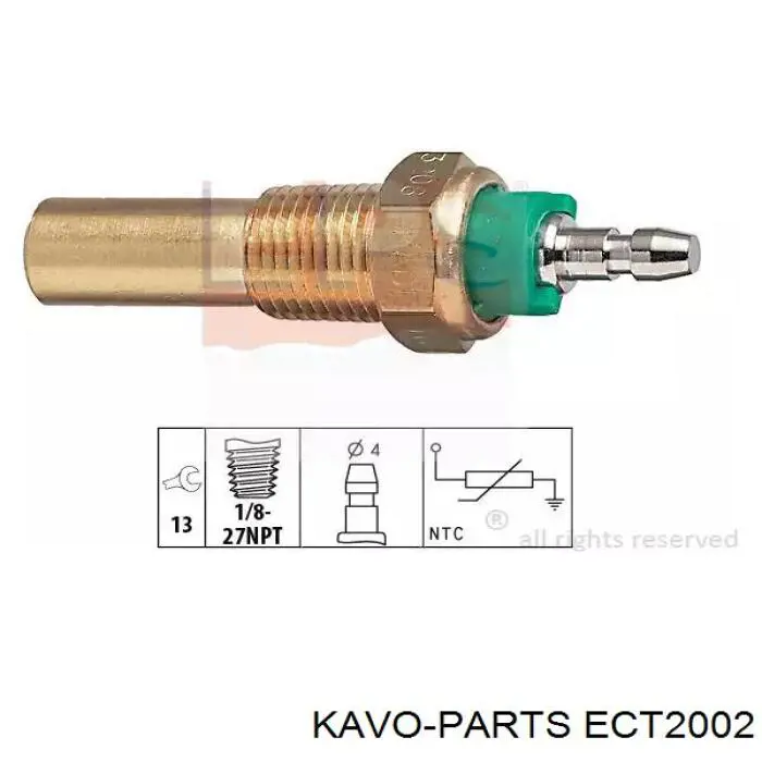 Sensor de temperatura del refrigerante Citroen Saxo S0, S1