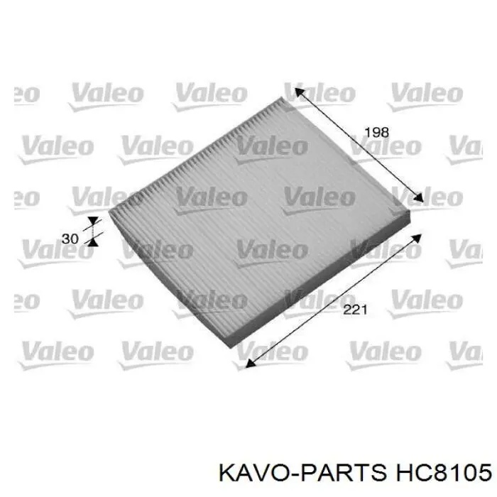 Filtro de polen Kavo Parts HC8105