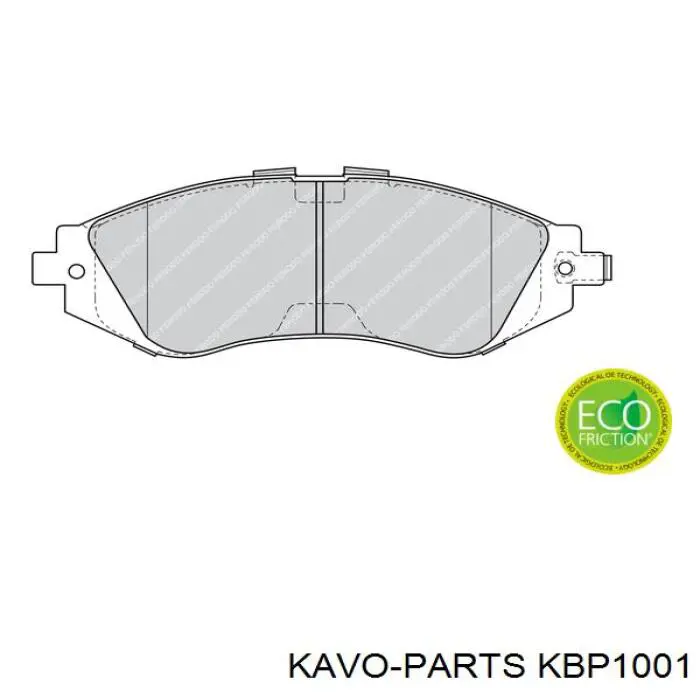 KBP1001 Kavo Parts pastillas de freno delanteras