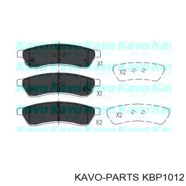 KBP-1012 Kavo Parts pastillas de freno traseras