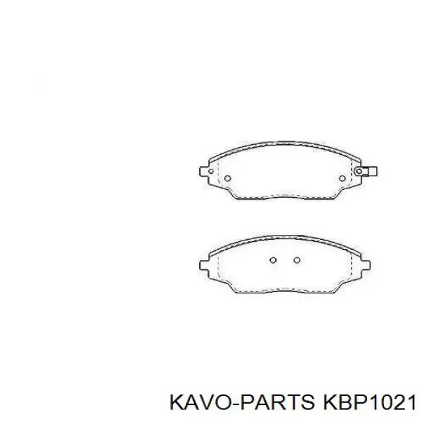 KBP-1021 Kavo Parts pastillas de freno delanteras