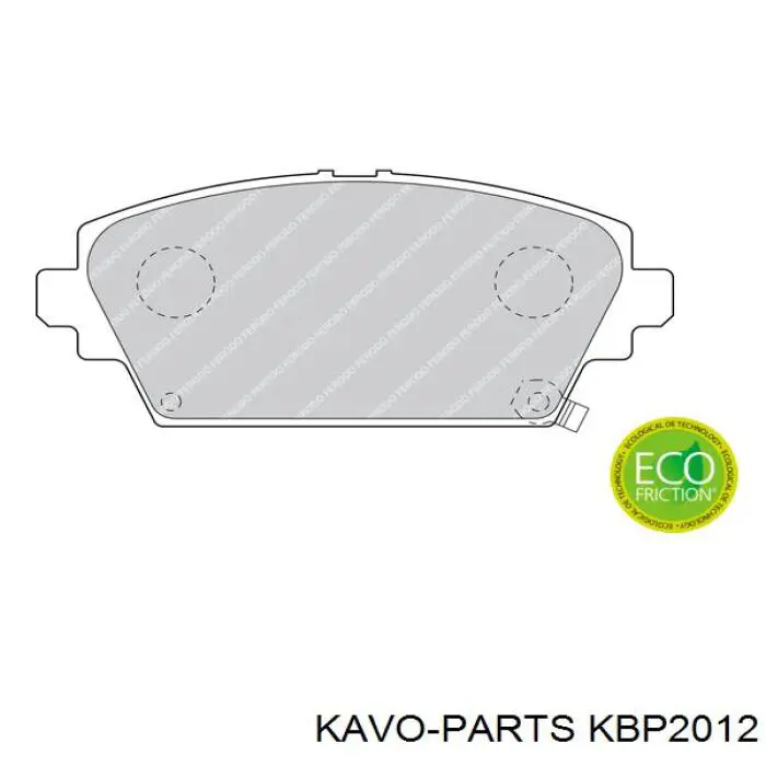 Pastillas de freno KBP2012 Kavo Parts