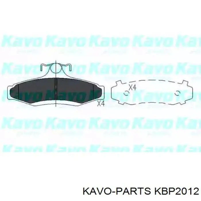 KBP2012 Kavo Parts Pastillas delanteras