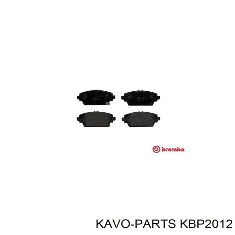 Pastillas de freno delanteras Kavo Parts KBP2012