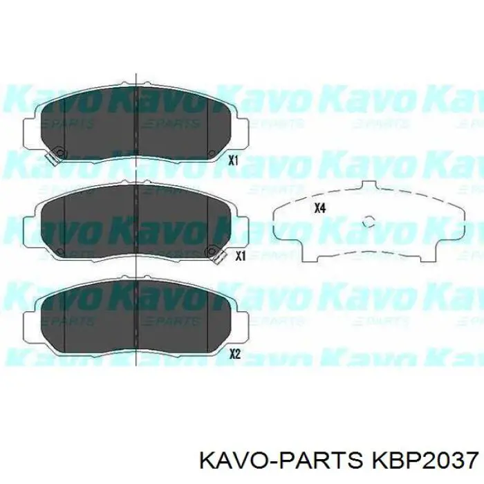 KBP-2037 Kavo Parts pastillas de freno delanteras