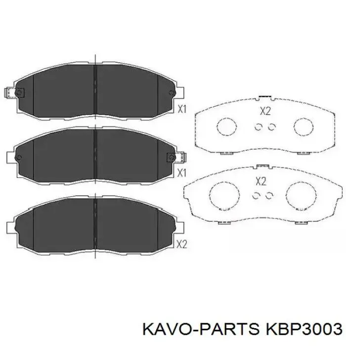 KBP-3003 Kavo Parts pastillas de freno delanteras