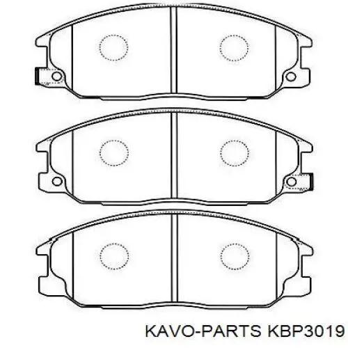 KBP-3019 Kavo Parts pastillas de freno delanteras