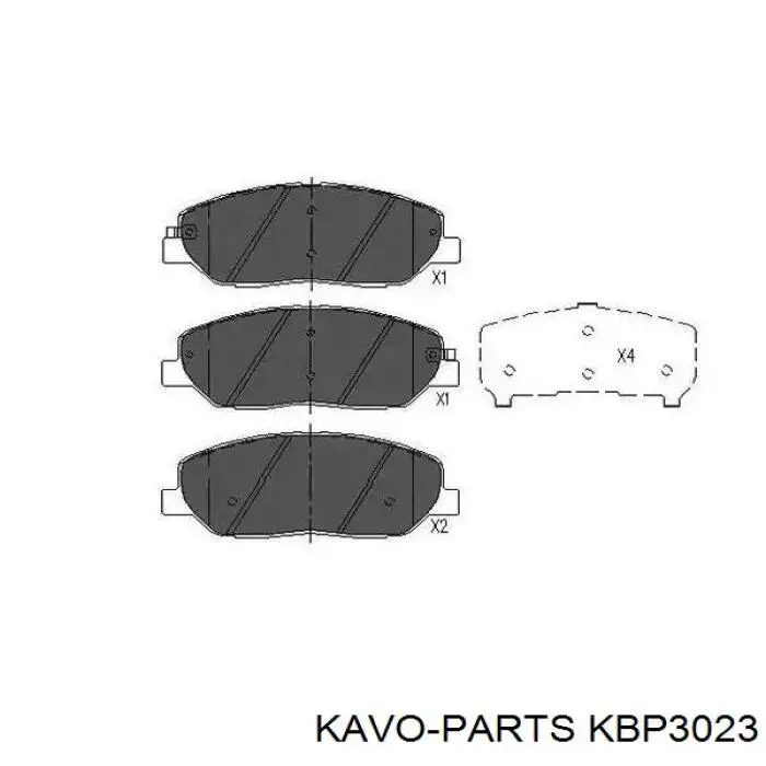 Pastillas freno delanteras Kavo Parts KBP3023 precio, desde 27,91 EUR