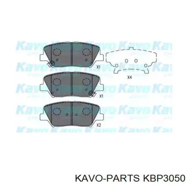 KBP-3050 Kavo Parts pastillas de freno delanteras