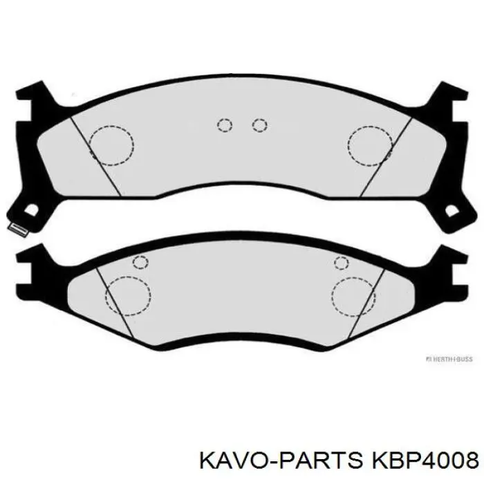 KBP-4008 Kavo Parts pastillas de freno delanteras