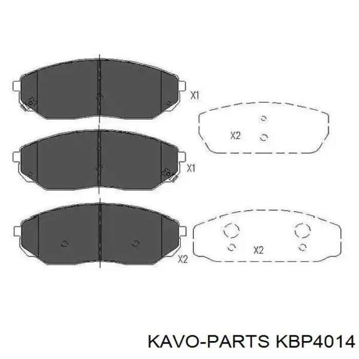 KBP-4014 Kavo Parts pastillas de freno delanteras