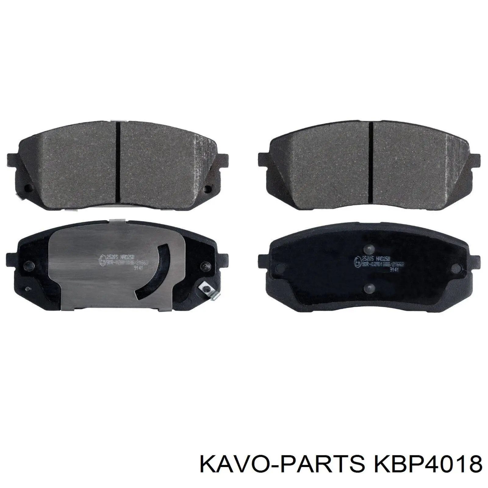 Pastillas de freno delanteras Kavo Parts KBP4018