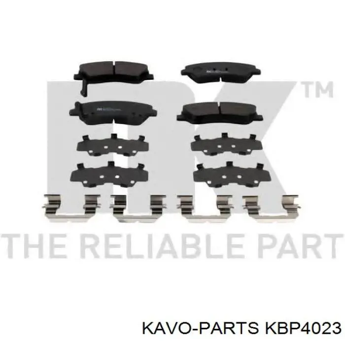 Comprar KBP4023 Kavo Parts Pastillas delanteras de freno