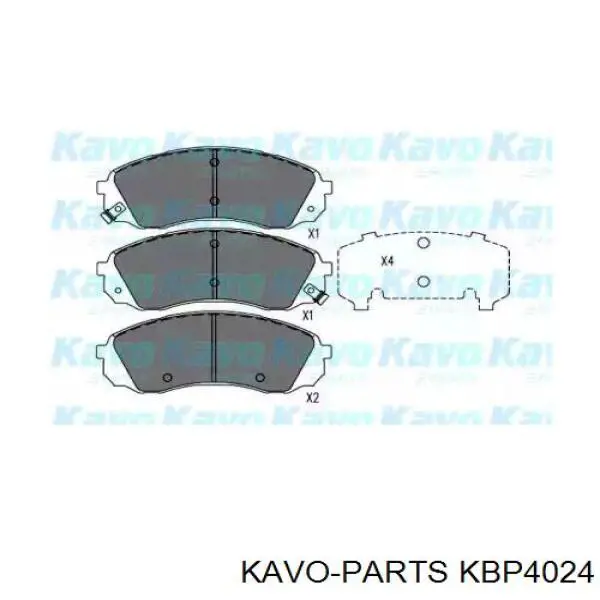 KBP-4024 Kavo Parts pastillas de freno delanteras