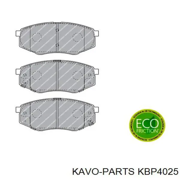 KBP-4025 Kavo Parts pastillas de freno delanteras