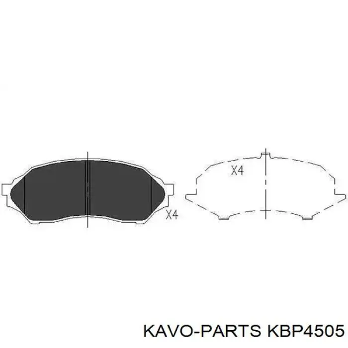 KBP-4505 Kavo Parts pastillas de freno delanteras