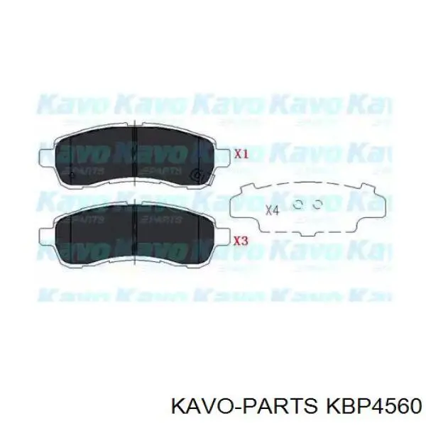 KBP-4560 Kavo Parts pastillas de freno delanteras