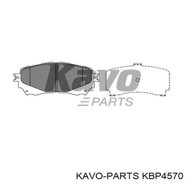 KBP-4570 Kavo Parts pastillas de freno delanteras