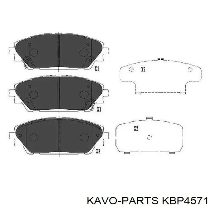 KBP-4571 Kavo Parts pastillas de freno delanteras