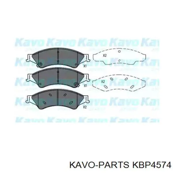 KBP-4574 Kavo Parts pastillas de freno delanteras