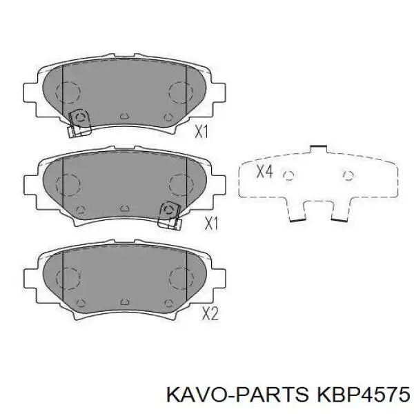 KBP-4575 Kavo Parts pastillas de freno traseras
