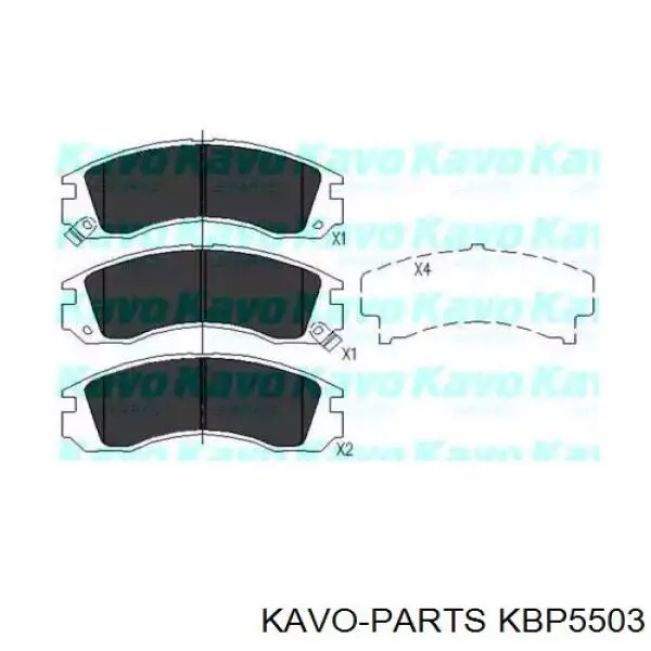 KBP-5503 Kavo Parts pastillas de freno delanteras