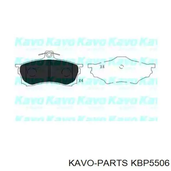 KBP-5506 Kavo Parts pastillas de freno delanteras