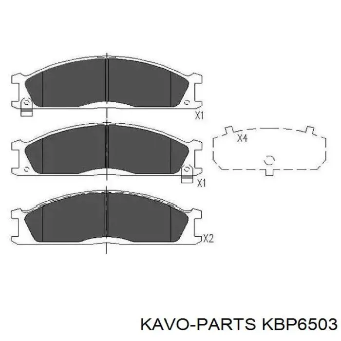 KBP-6503 Kavo Parts pastillas de freno delanteras