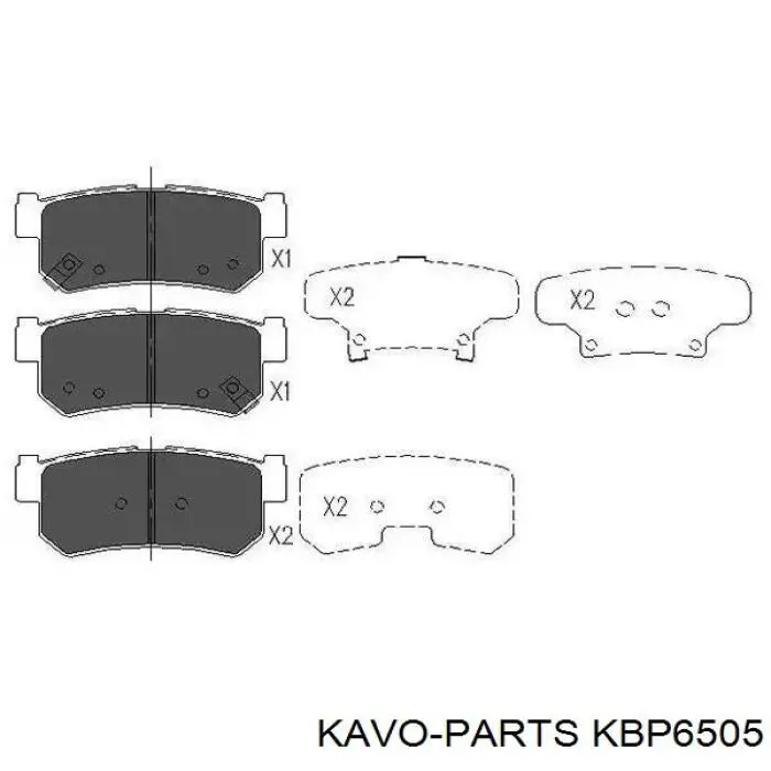 KBP-6505 Kavo Parts pastillas de freno delanteras