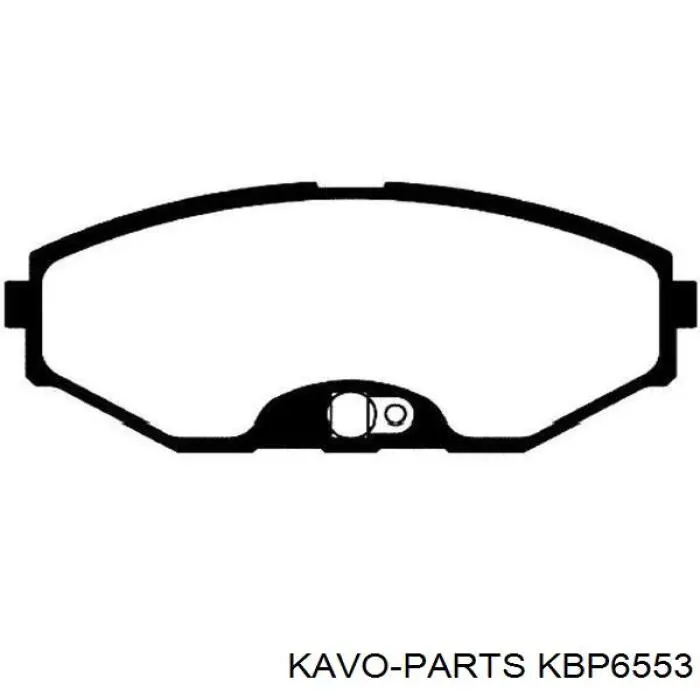 KBP6553 Kavo Parts pastillas de freno delanteras