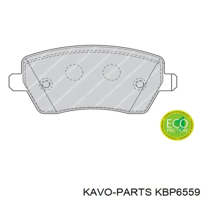 Pastillas de freno delanteras Kavo Parts KBP6559