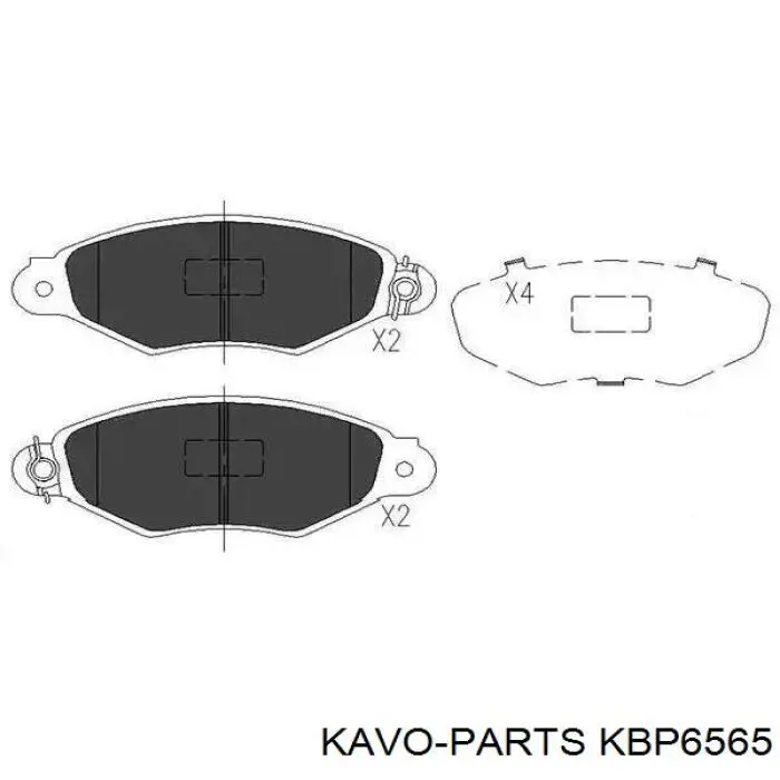 KBP-6565 Kavo Parts pastillas de freno delanteras
