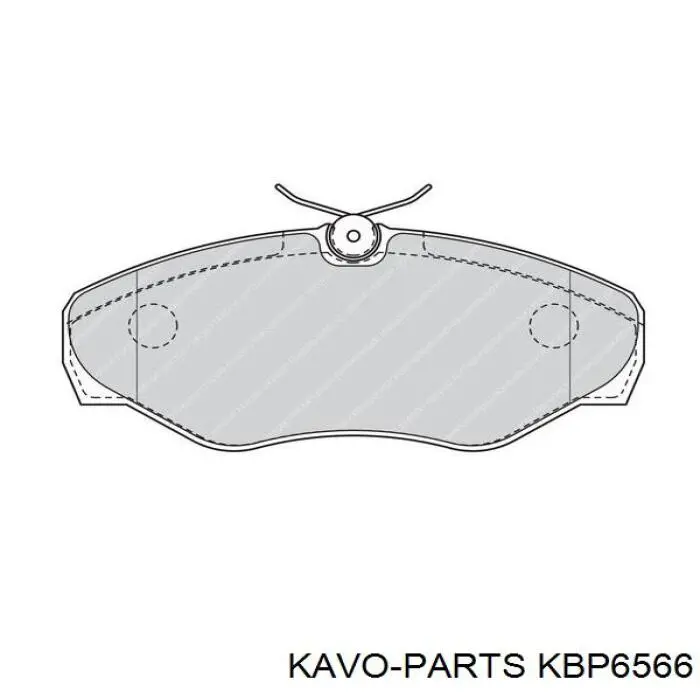 KBP-6566 Kavo Parts pastillas de freno delanteras