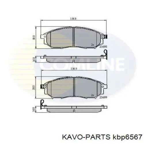 Pastillas de freno delanteras Nissan Navara D40M